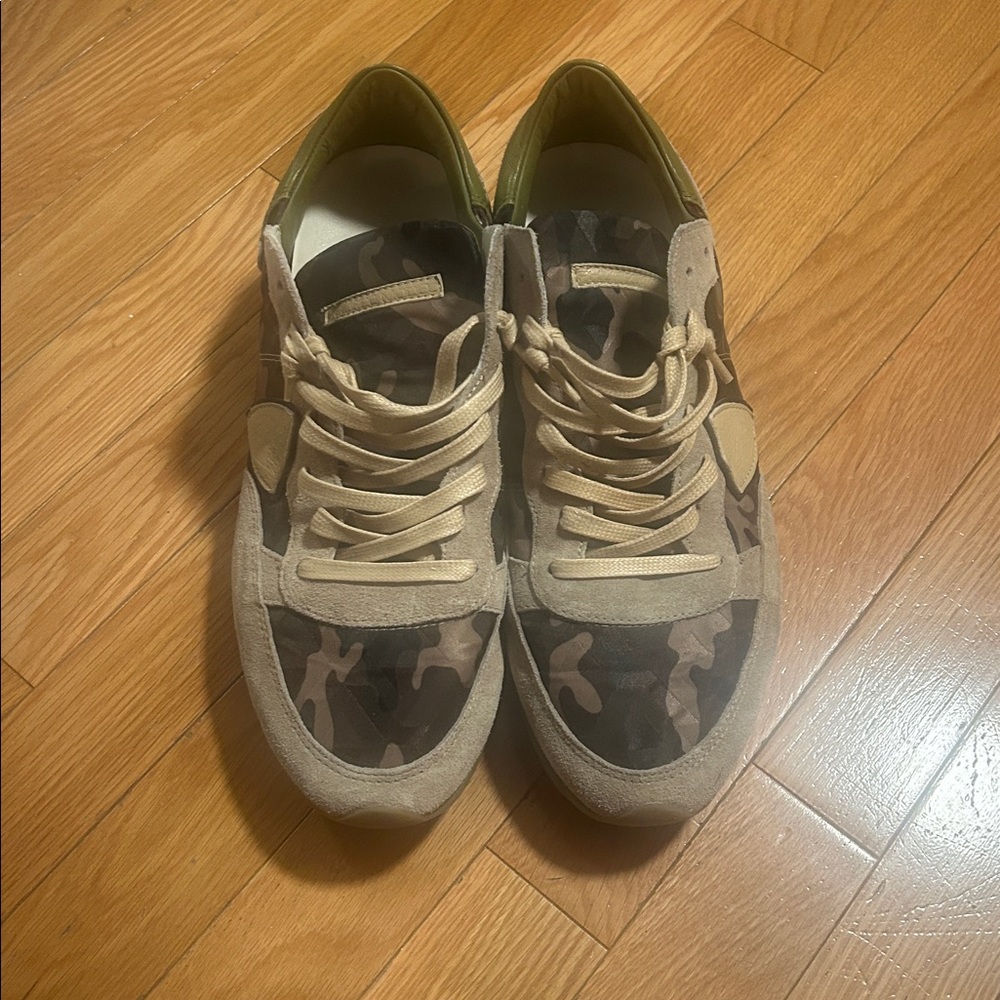 Philippe Model Camouflage Sneakers - Green and Brown